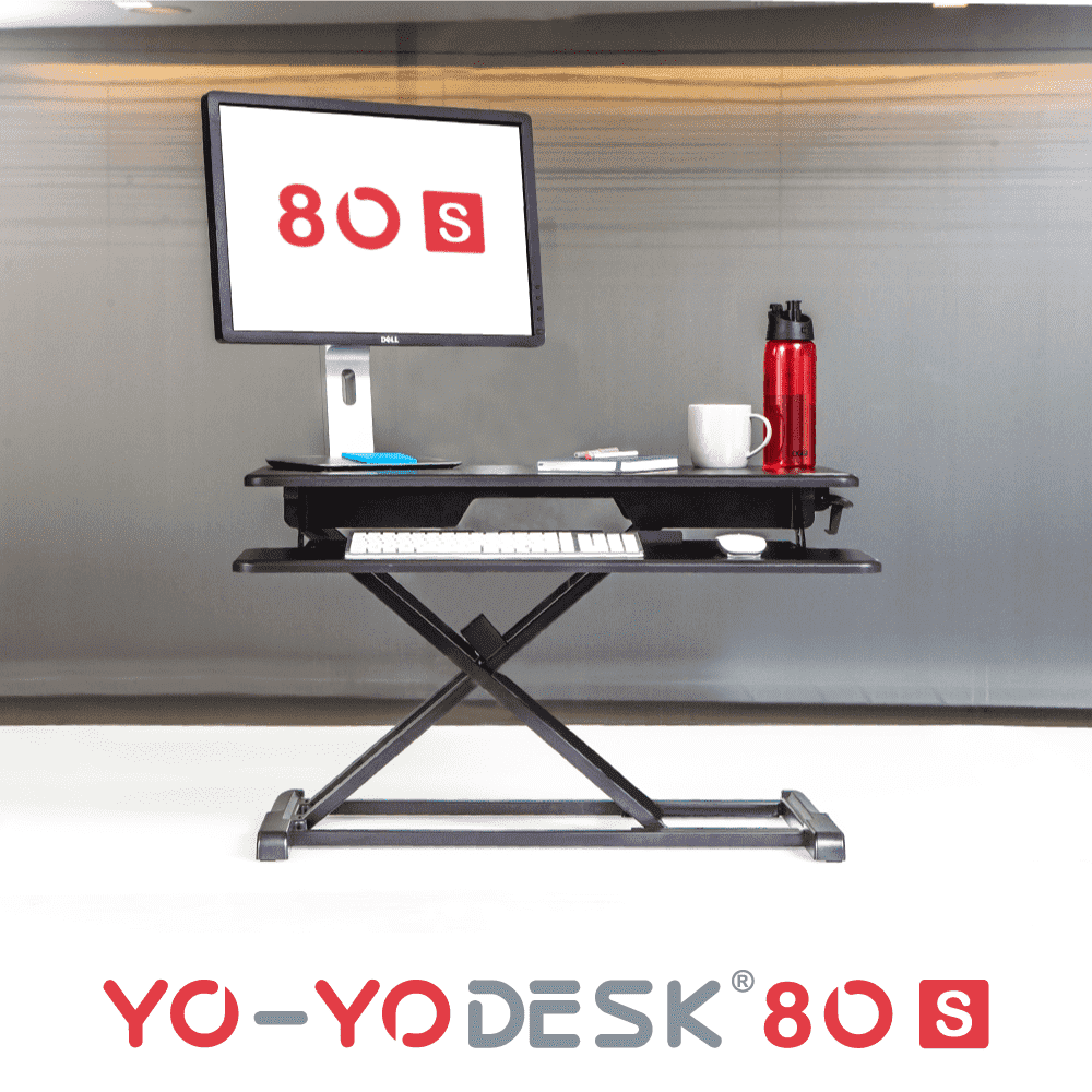 Yo-Yo DESK 80-S Black Front View