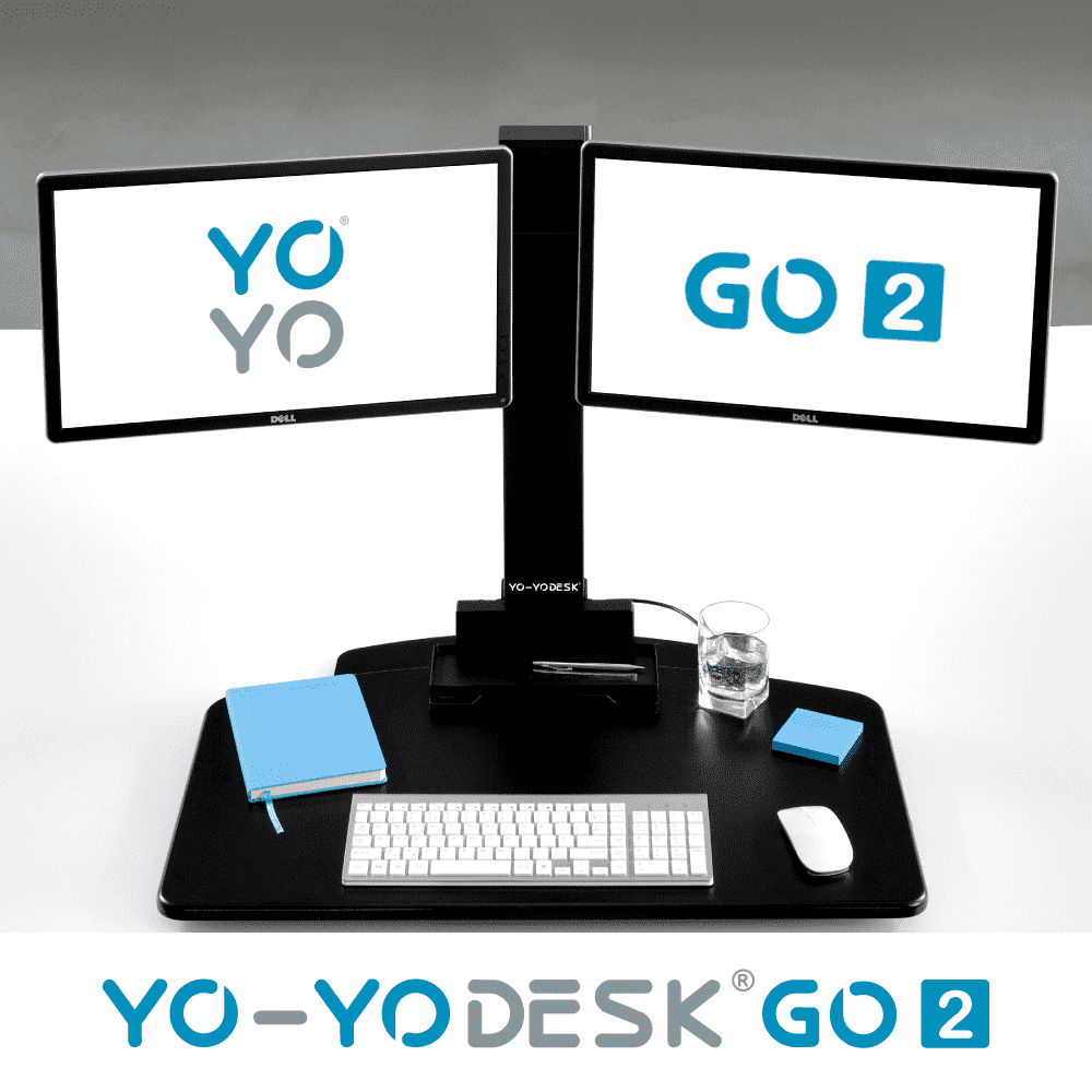 Yo-Yo DESK GO 2 White Front View