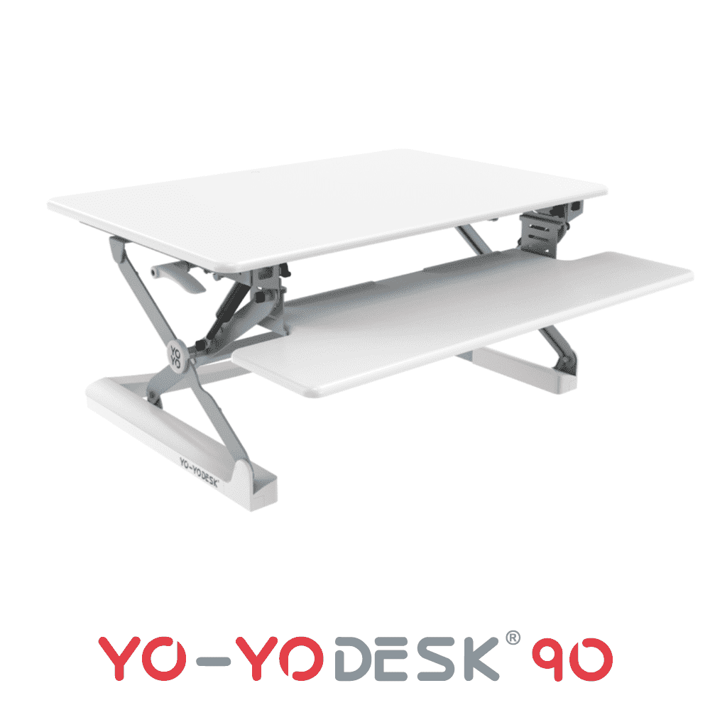 Yo-Yo Desk 90 White Side View